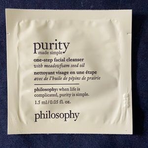 Sample of Purity made simple facial cleanser